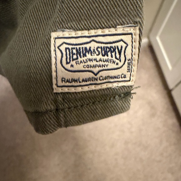 Men's Olive Green Embroidered Tiger Shirt - Picture 4 of 5